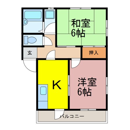 ミルキーコーポの物件間取画像